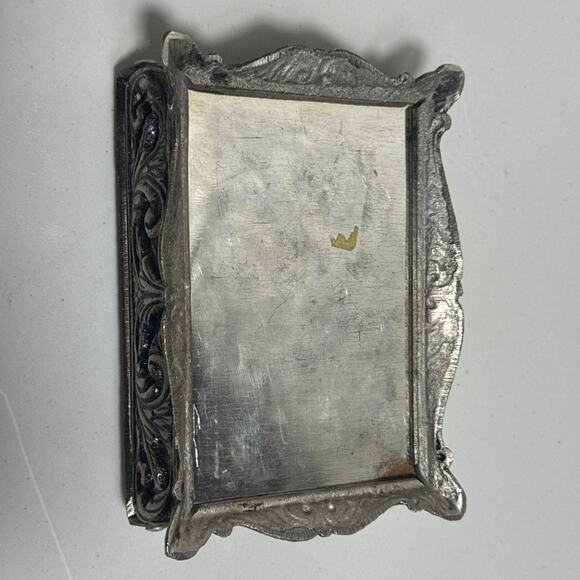 Antique Greek Trinket Box 5”x4.5” Parthenon Acropolis Athens Silver Plated/Solid - Picture 9 of 16